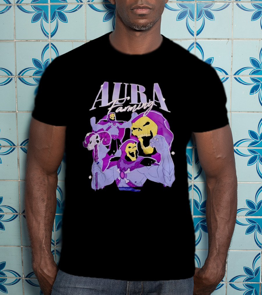 Aura Farming Skeletor Masters Of The Universe T-Shirt