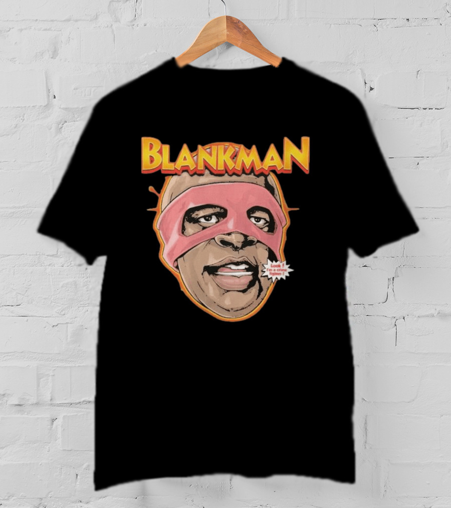 Blankman Look I'm A Crime Fighter Mask T-Shirt