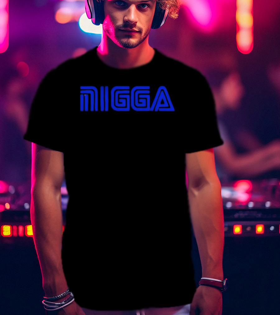 Blue NIGGA T-Shirt