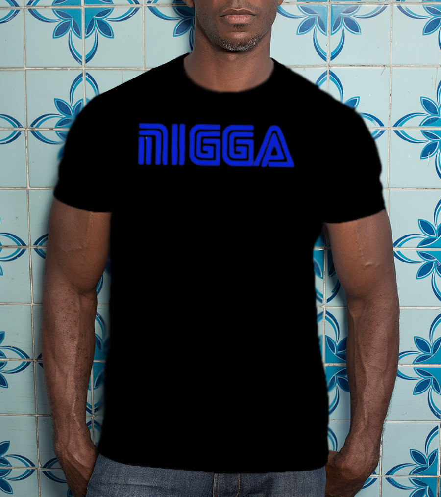 Blue NIGGA T-Shirt