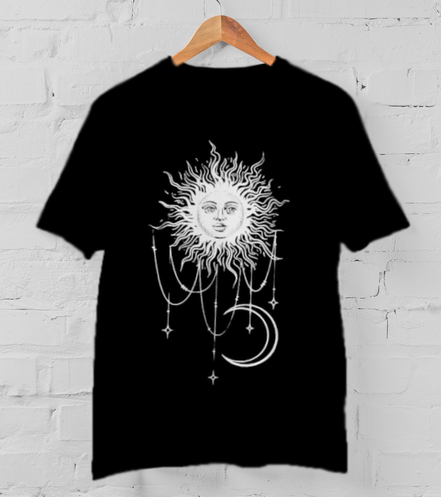 Boho Sun And Moon Celestial Astrology Mystical T-Shirt