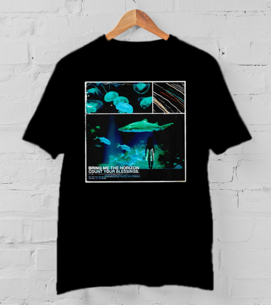 Bring Me The Horizon Count Your Blessings Aquarium Sharks And Jellyfish T-Shirt