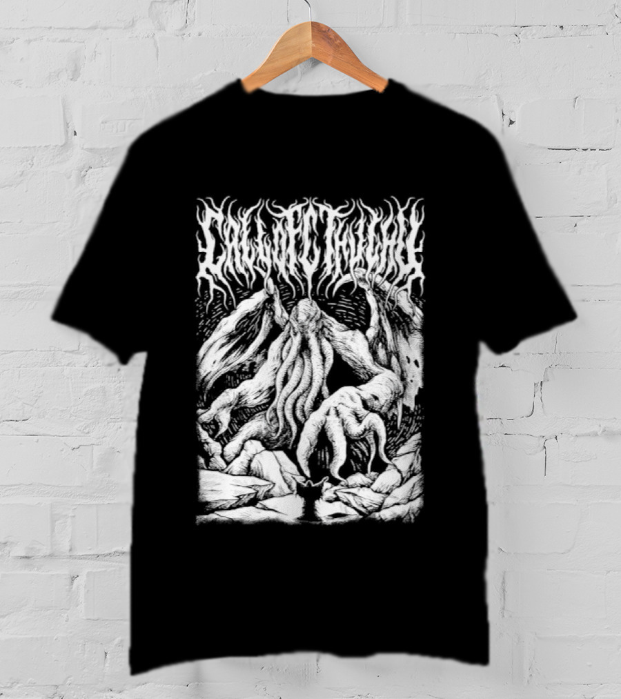 Call Of Cthulhu HP Lovecraft Eldritch Horror Mythos Tentacles And Monsters T-Shirt