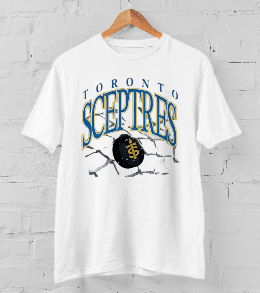Toronto Sceptres Hockey Vintage Style With Hockey Puck And Chain T-Shirt