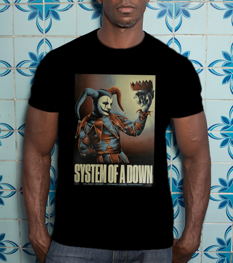 System Of A Down 2026 Düsseldorf Germany Pop Up Shop The Clown 10 July Open Air Park T-Shirt