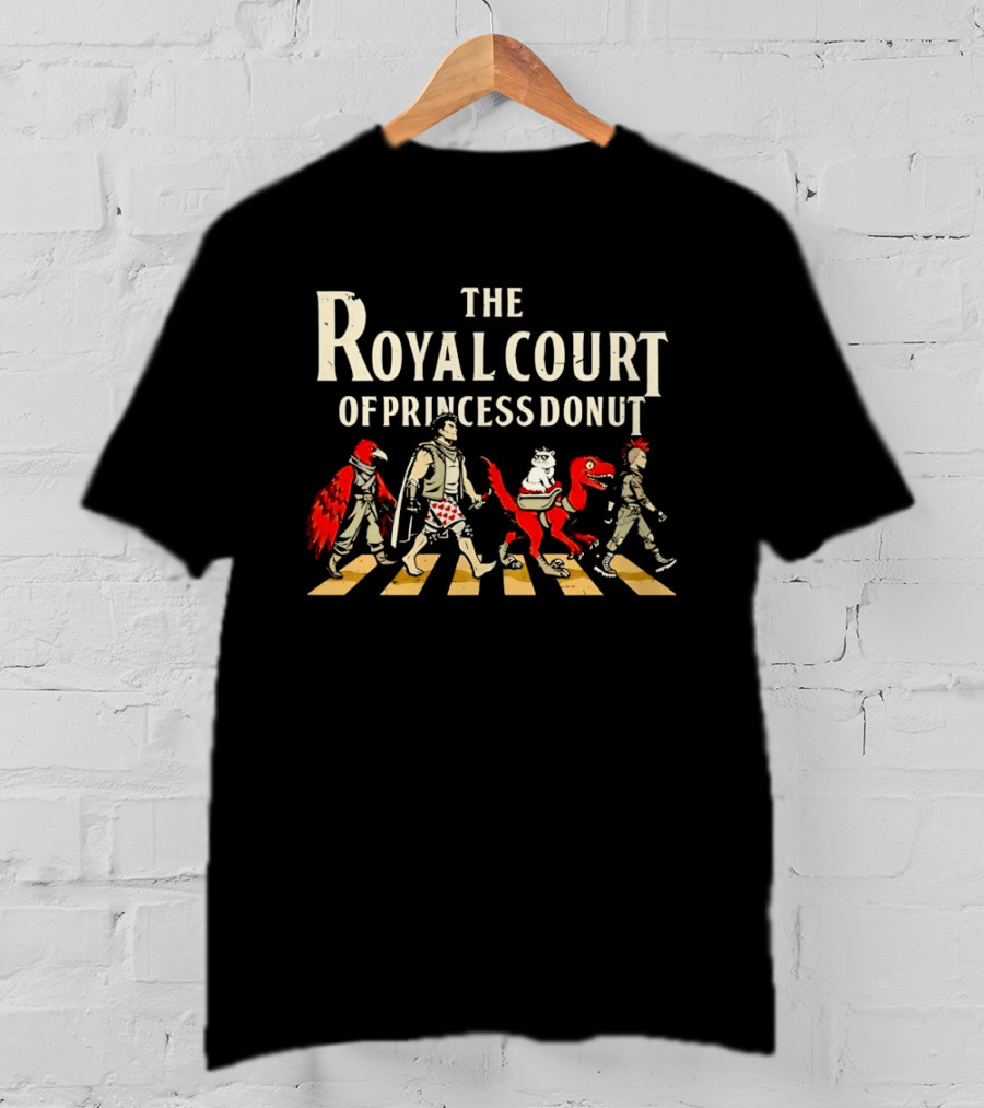 The Royal Court Of Princess Donut Abbey Road Dinosaur Parade T-Shirt