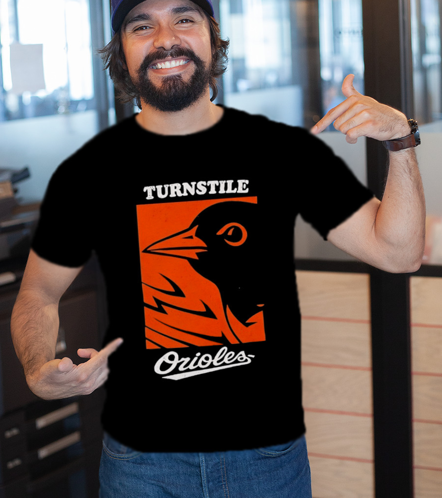 Turnstile Orioles Bird Orange T-Shirt