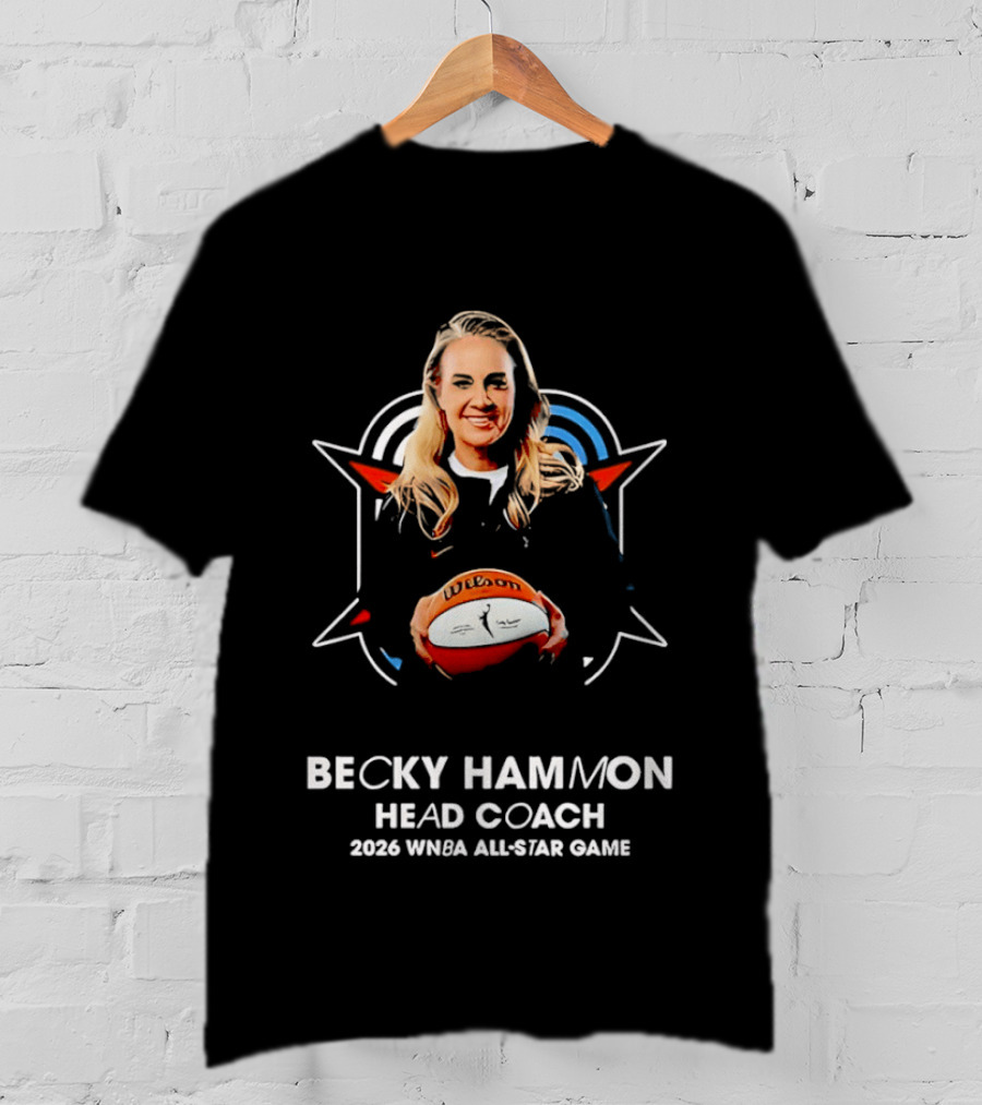 Becky Hammon Head Coach 2026 WNBA All Star Game T-Shirt