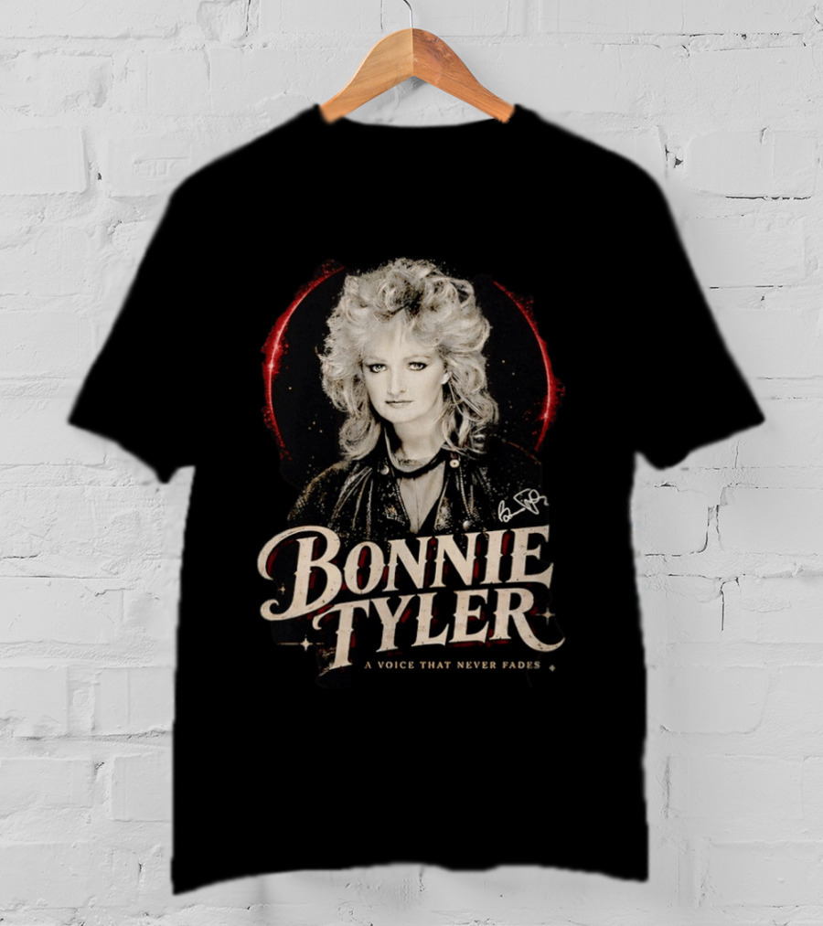 Bonnie Tyler A Voice That Never Fades Rockstar Legend T-Shirt