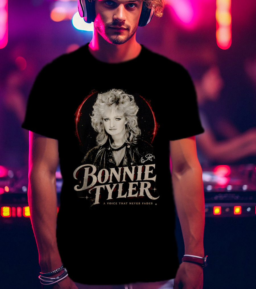 Bonnie Tyler A Voice That Never Fades Rockstar Legend T-Shirt
