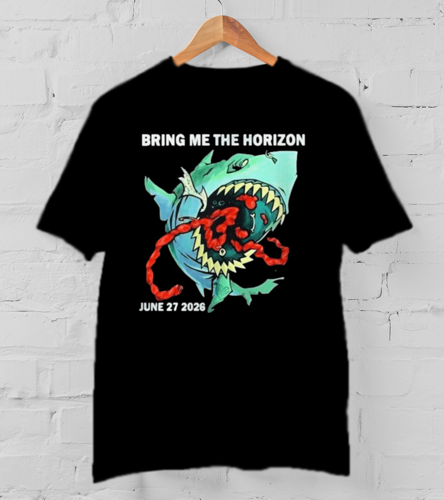 Bring Me The Horizon June 27 2026 Shark Graphic Copenhell Festival European Summer Shows T-Shirt