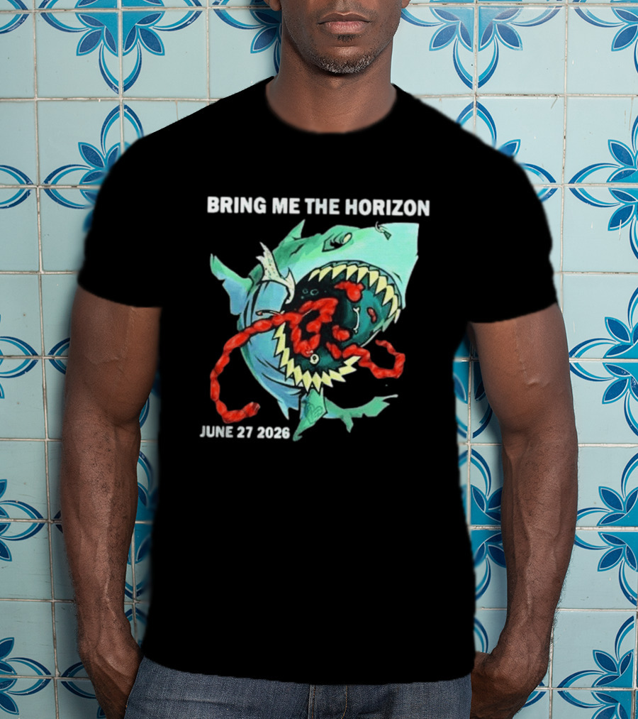 Bring Me The Horizon June 27 2026 Shark Graphic Copenhell Festival European Summer Shows T-Shirt