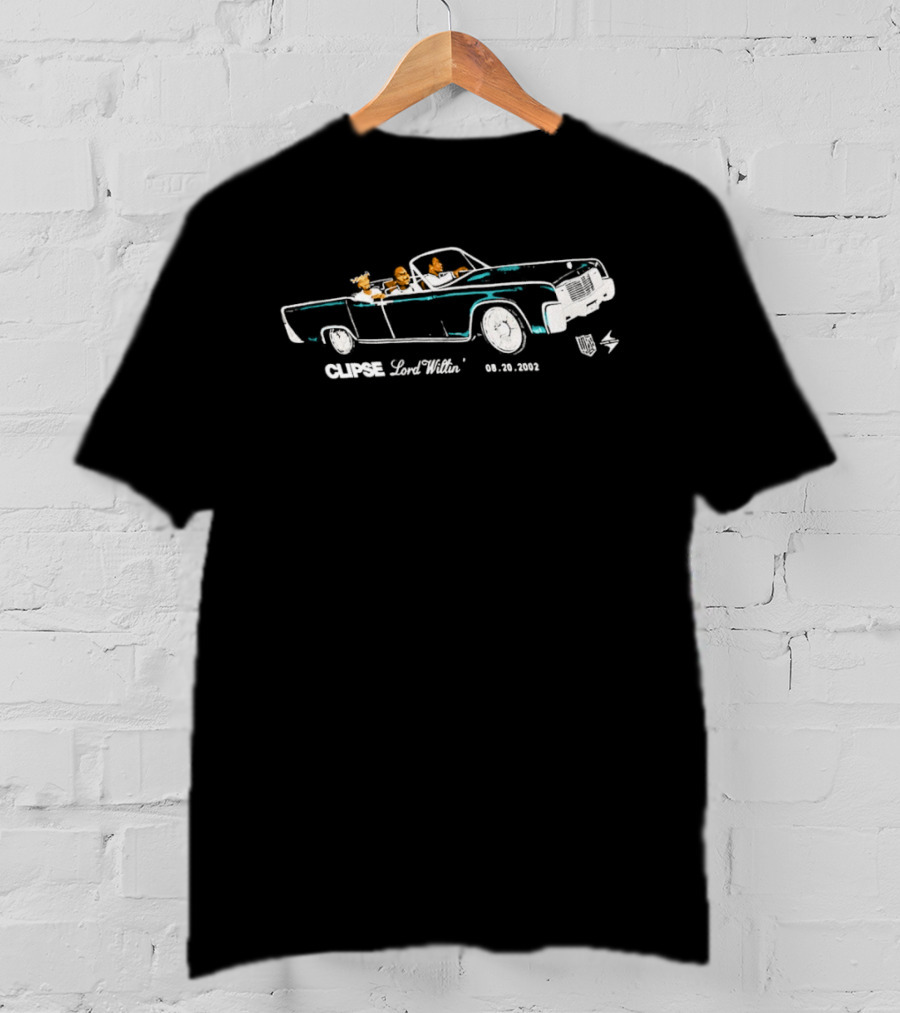 Clipse Lord Willin' 08202002 Classic Car Album Cover T-Shirt