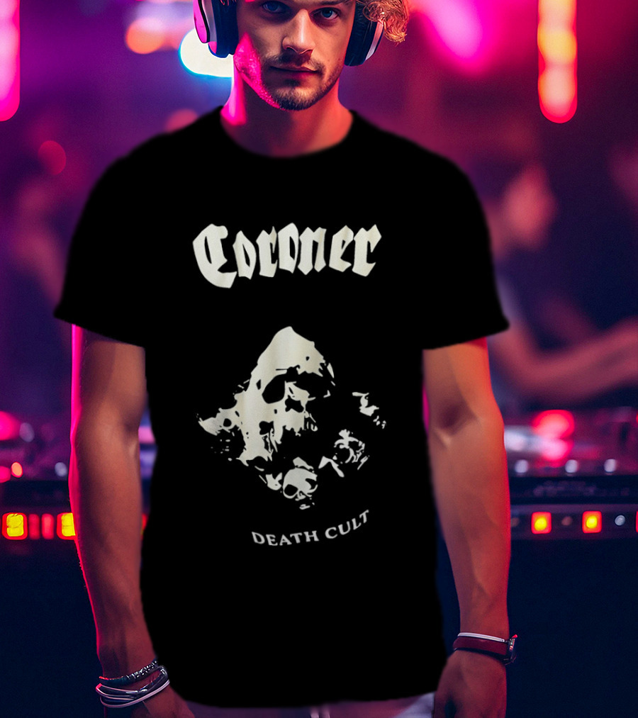 Coroner Death Cult Thrash Metal Band T-Shirt