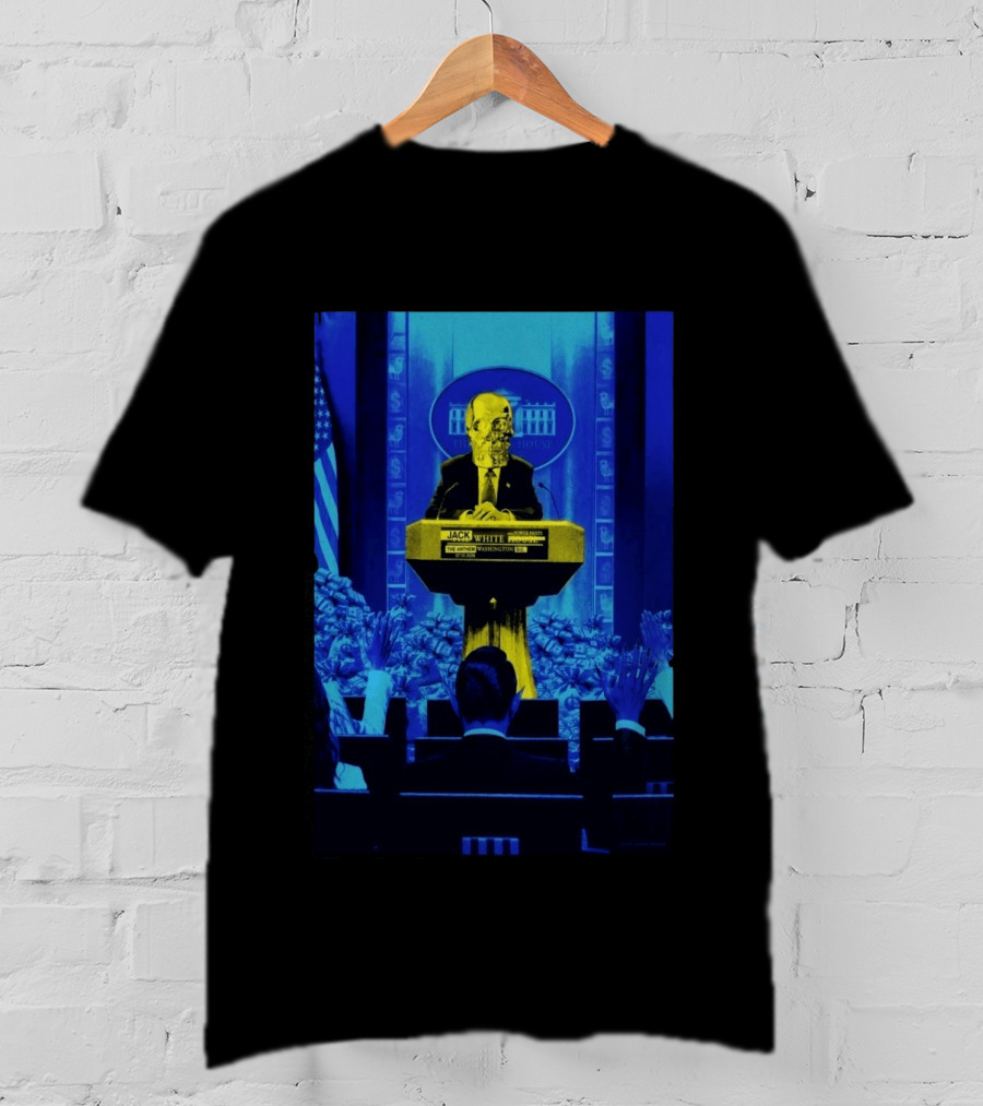 Jack White The Anthem Washington DC July 10 2026 Skeleton At Podium White House T-Shirt