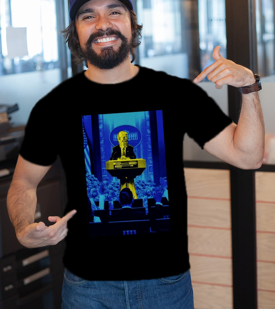 Jack White The Anthem Washington DC July 10 2026 Skeleton At Podium White House T-Shirt