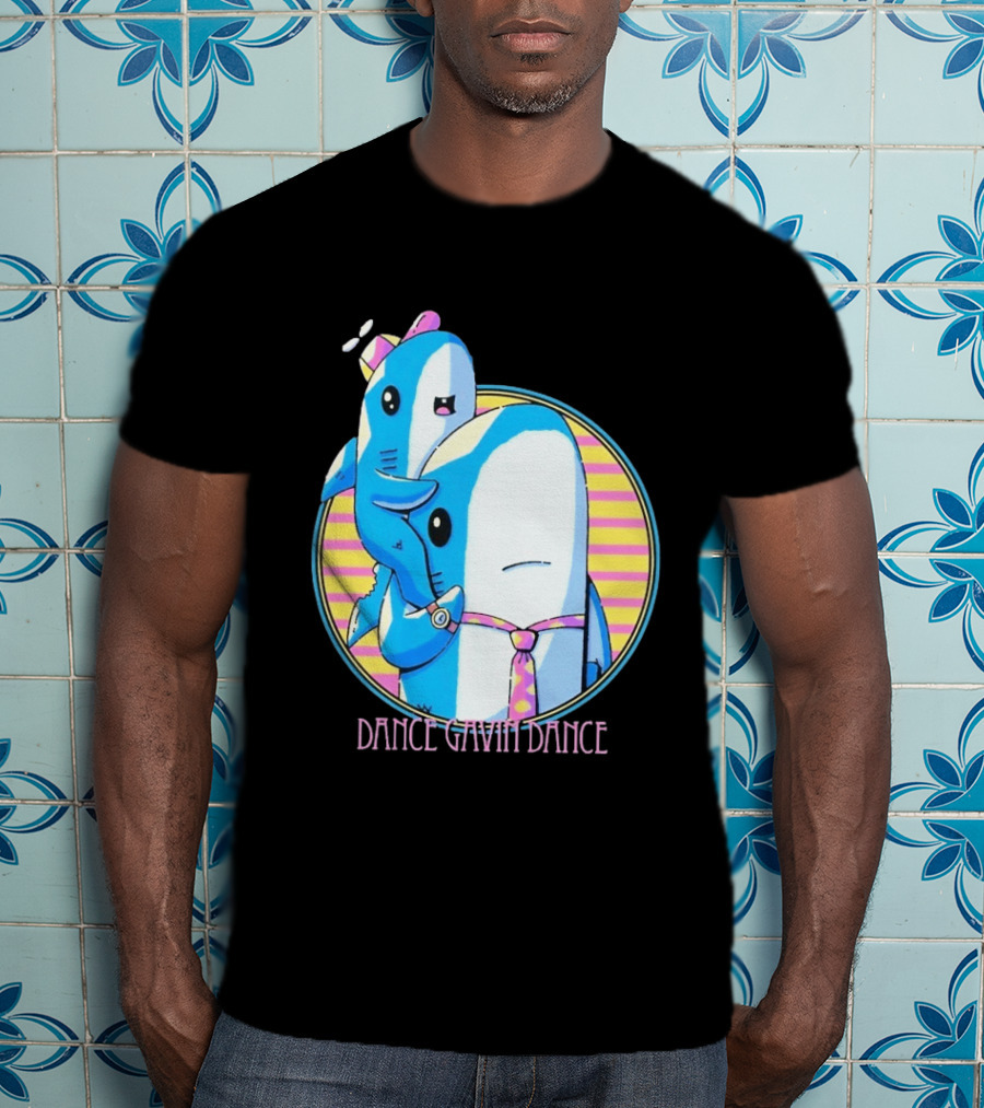 Dance Gavin Dance Shark Dad Cute Cartoon Marine Life Duo T-Shirt