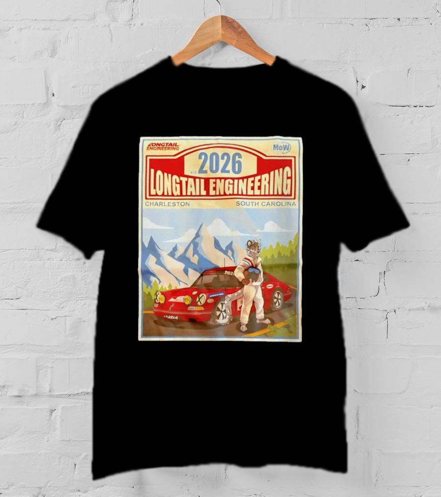Longtail Engineering 2026 Racing Adventure Charleston South Carolina T-Shirt