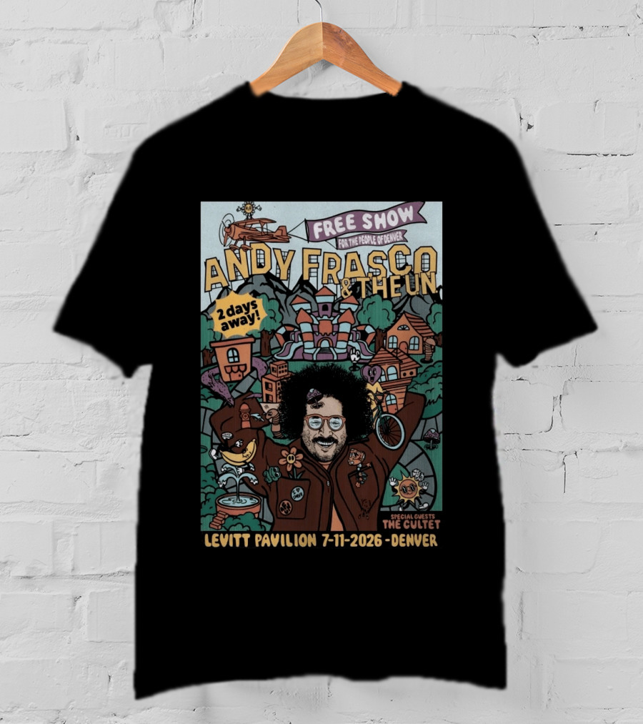Andy Frasco & The U.N. Free Show Levitt Pavilion Denver 7 11 2026 Special Guests The Cutlet T-Shirt
