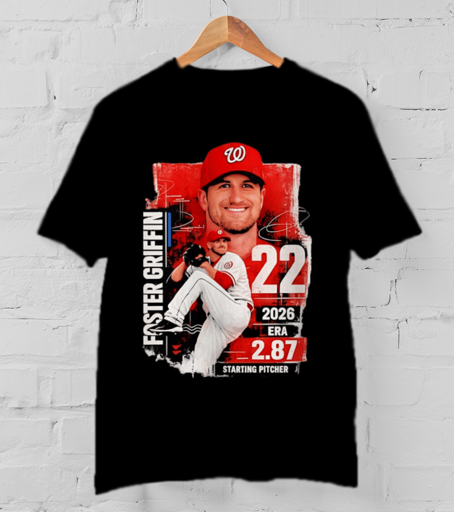 Foster Griffin 2026 ERA 2.87 Starting Pitcher 22 T-Shirt