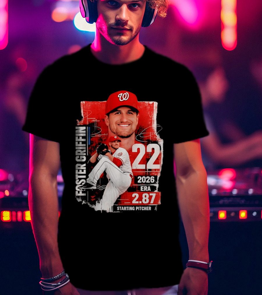 Foster Griffin 2026 ERA 2.87 Starting Pitcher 22 T-Shirt