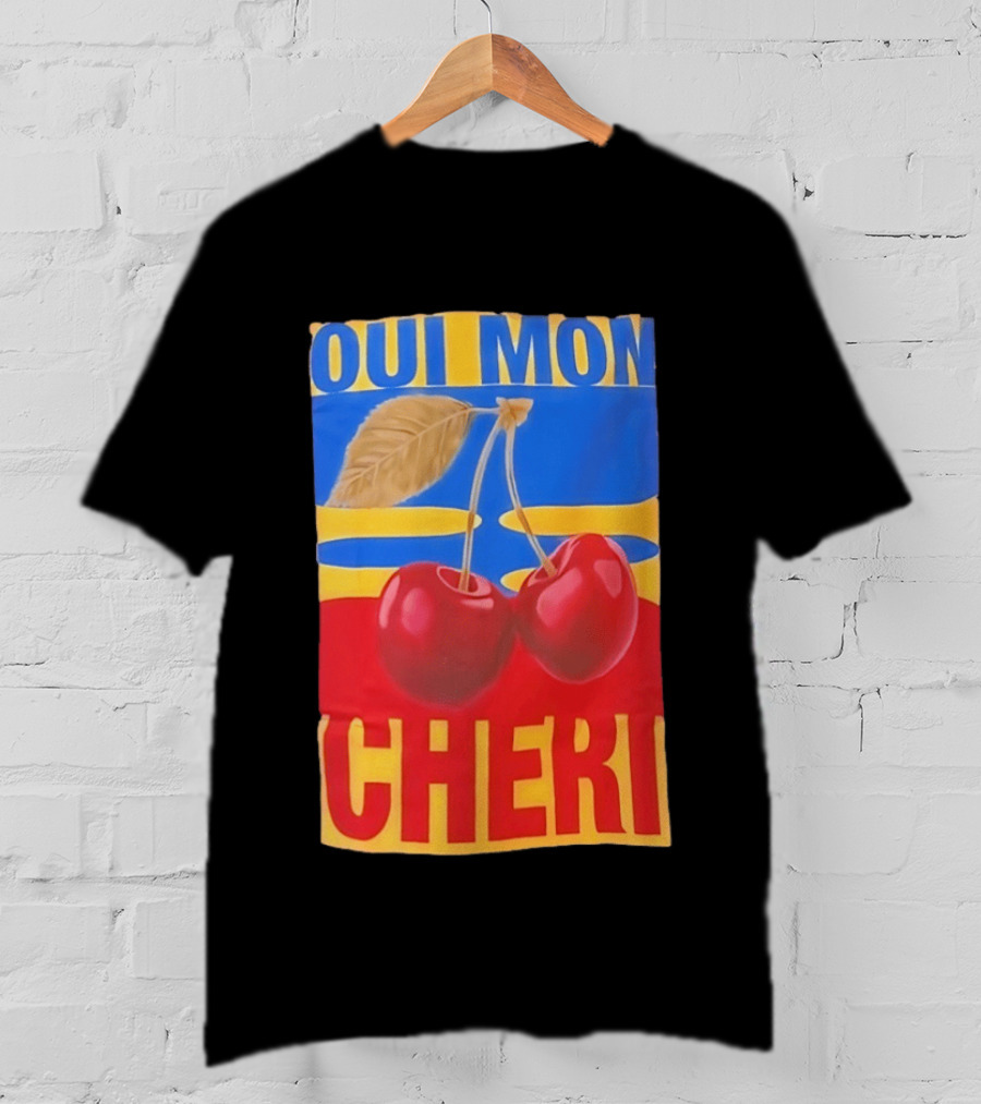 Oui Mon Cheri Cherry French Fruit T-Shirt