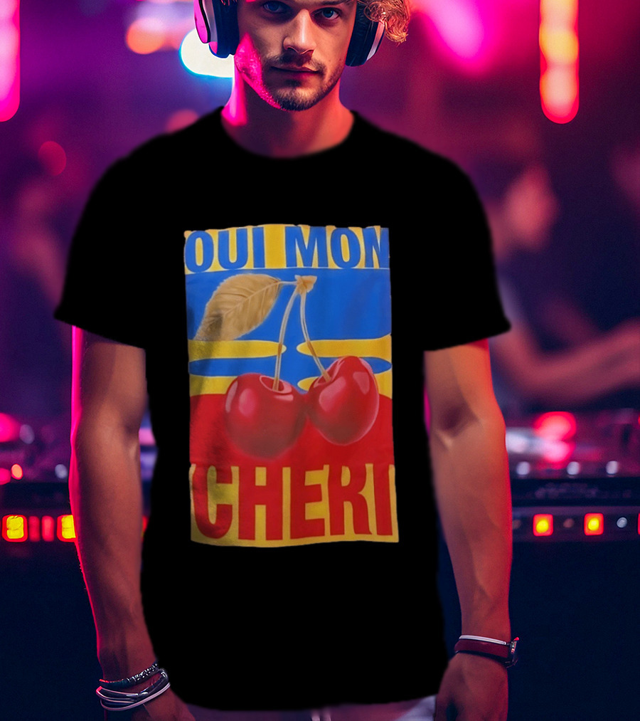 Oui Mon Cheri Cherry French Fruit T-Shirt