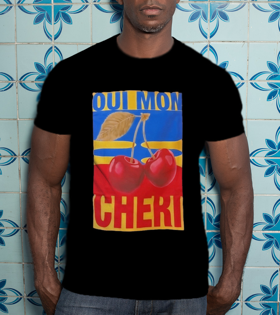 Oui Mon Cheri Cherry French Fruit T-Shirt