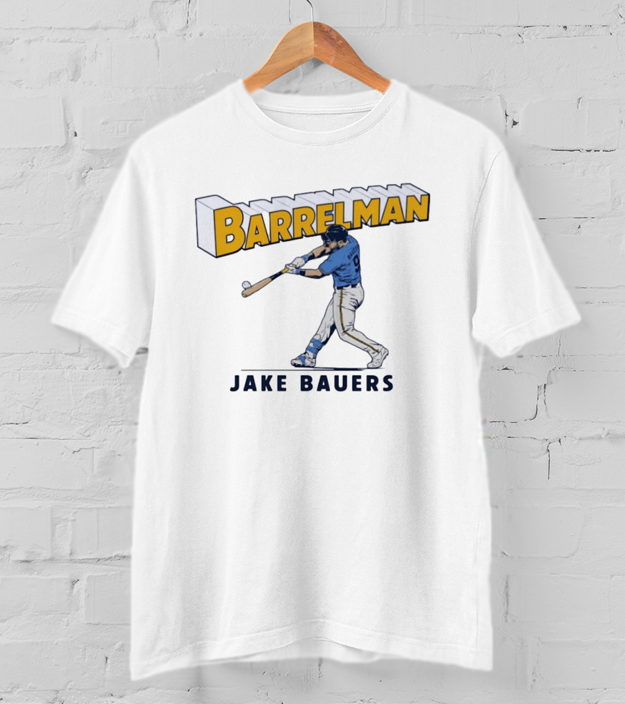 Barrelman Jake Bauers Baseball MLB Player T-Shirt