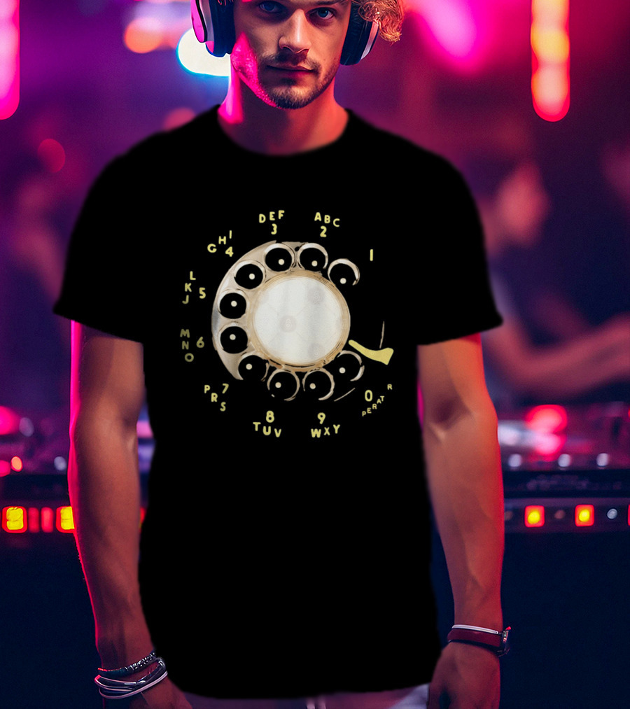 Rotary Telephone Dial ABC 1 2 3 T-Shirt