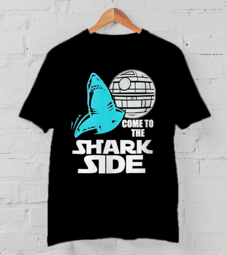 Come To The Shark Side With Death Star T-Shirt