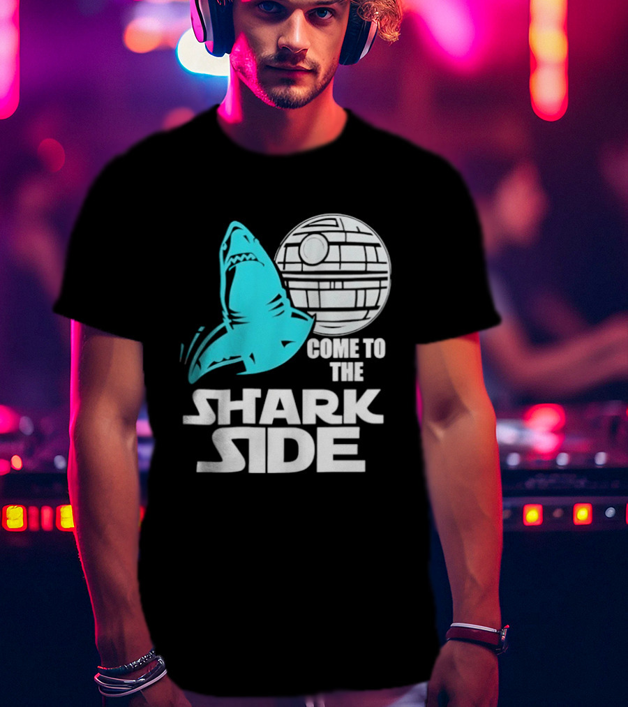Come To The Shark Side With Death Star T-Shirt