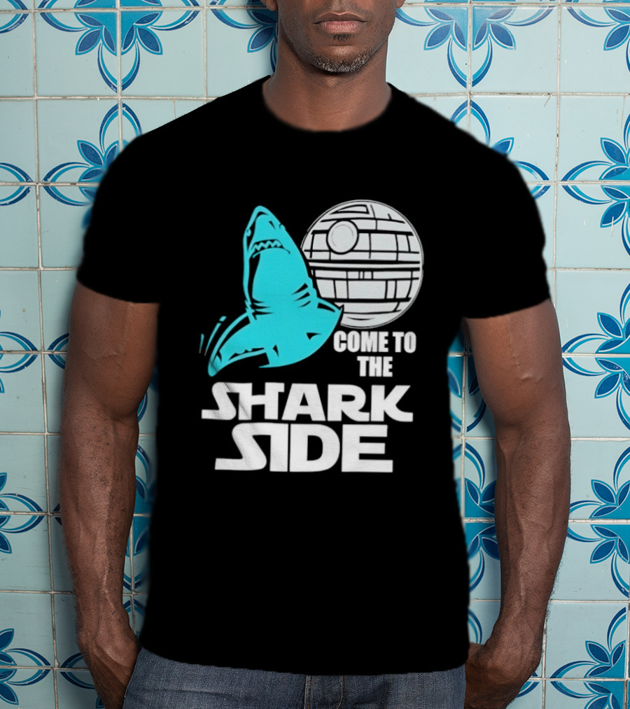 Come To The Shark Side With Death Star T-Shirt