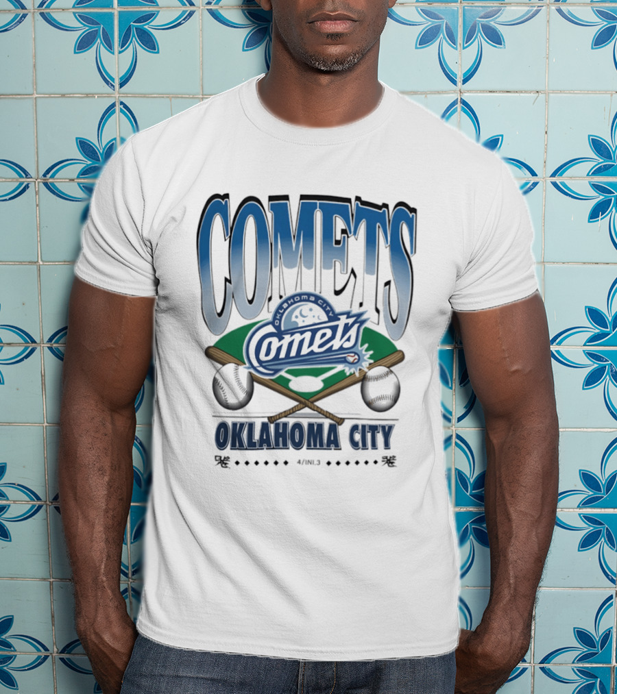 Oklahoma City Comets Baseball Team Sports Fan Gear T-Shirt
