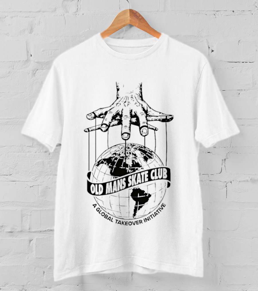 Old Mans Skate Club Global Takeover Puppet Globe T-Shirt