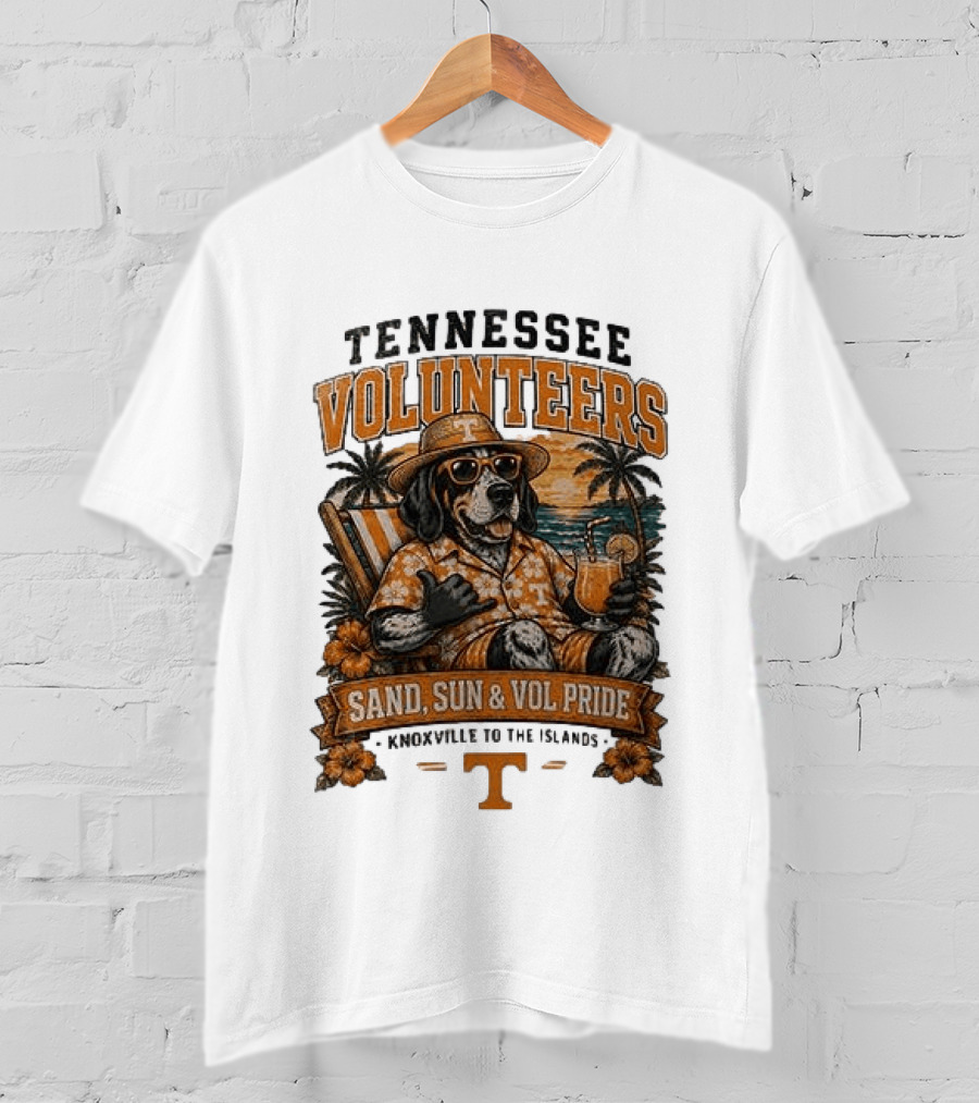 Tennessee Volunteers Sand Sun Knoxville To The Islands Vol Pride T-Shirt