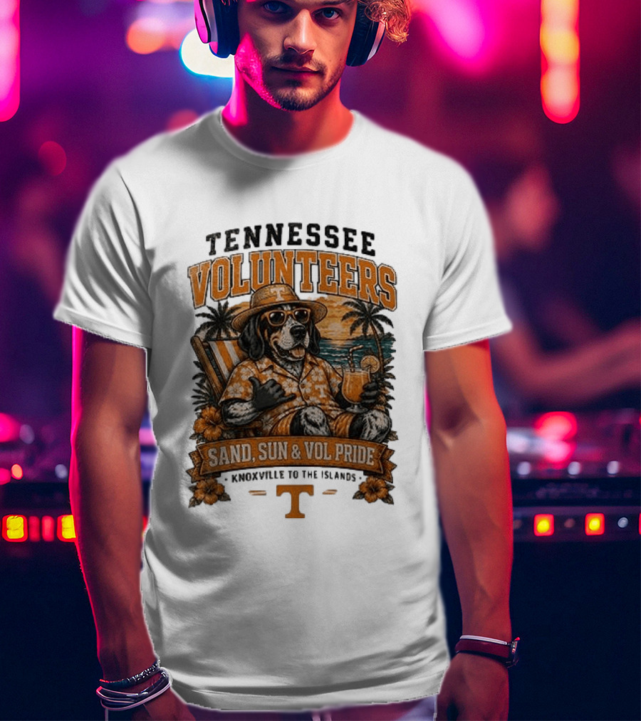 Tennessee Volunteers Sand Sun Knoxville To The Islands Vol Pride T-Shirt