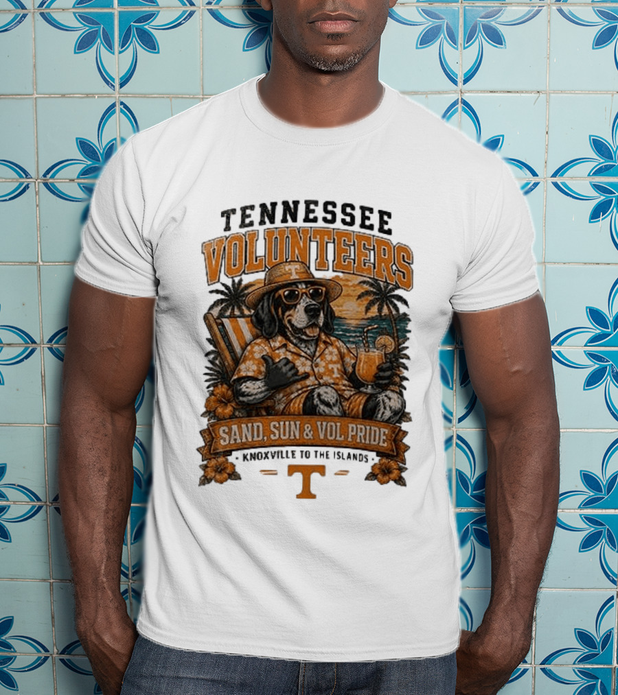 Tennessee Volunteers Sand Sun Knoxville To The Islands Vol Pride T-Shirt