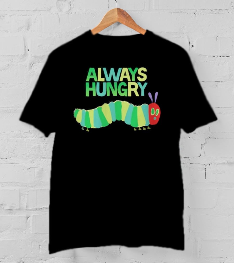 Always Hungry Caterpillar Colorful Striped Insect T-Shirt