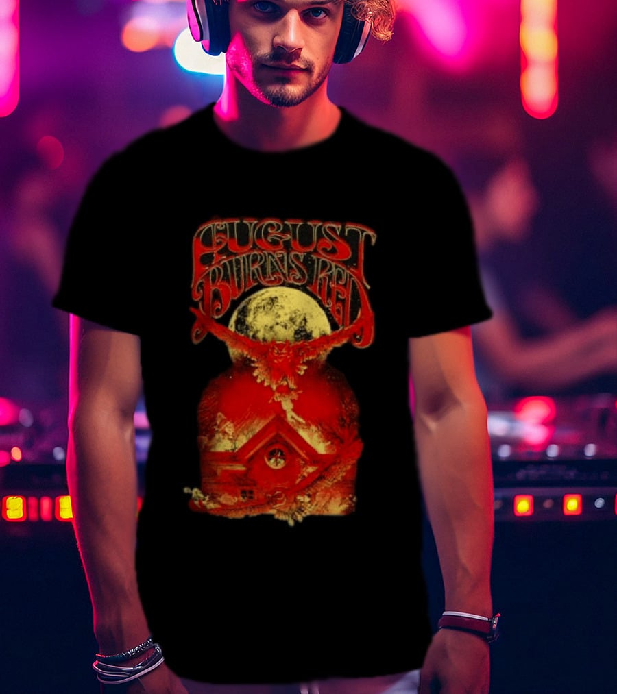 August Burns Red Owl Moon Metalcore Band Rustic Redhouse Scene T-Shirt