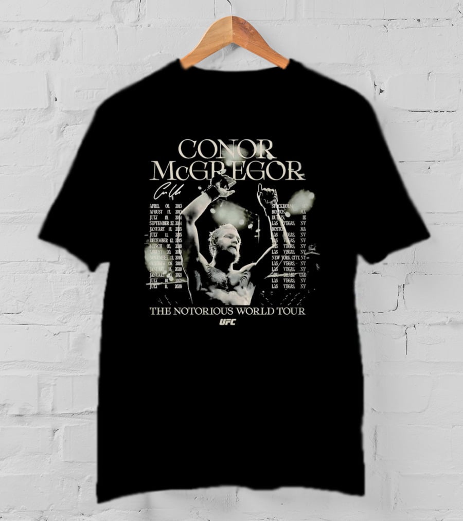 Conor McGregor The Notorious World Tour 2018 T-Shirt