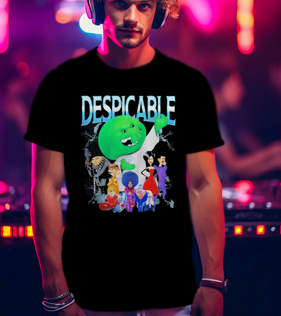 Despicable Me Featuring Gru Green Villain Group Villains T-Shirt
