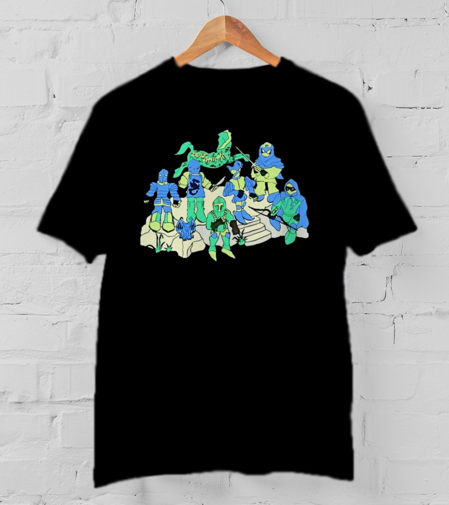 Dungeon Animal Fantasy Knight Warriors Group T-Shirt