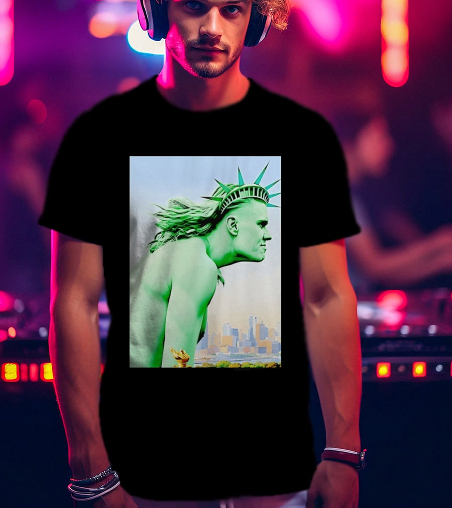 Erling Haaland Liberty Statue Meme T-Shirt
