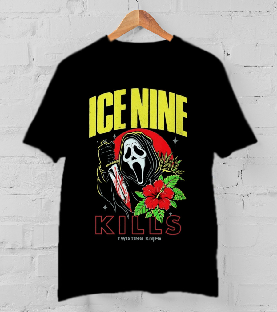 Ice Nine Kills Ghostface Twisting Knife Aloha Sidney Summer Of Silence 2026 Collection T-Shirt