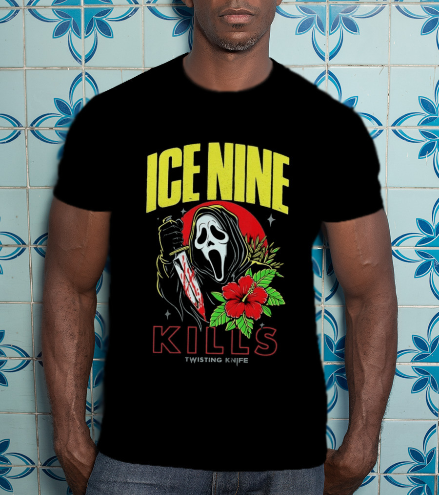 Ice Nine Kills Ghostface Twisting Knife Aloha Sidney Summer Of Silence 2026 Collection T-Shirt