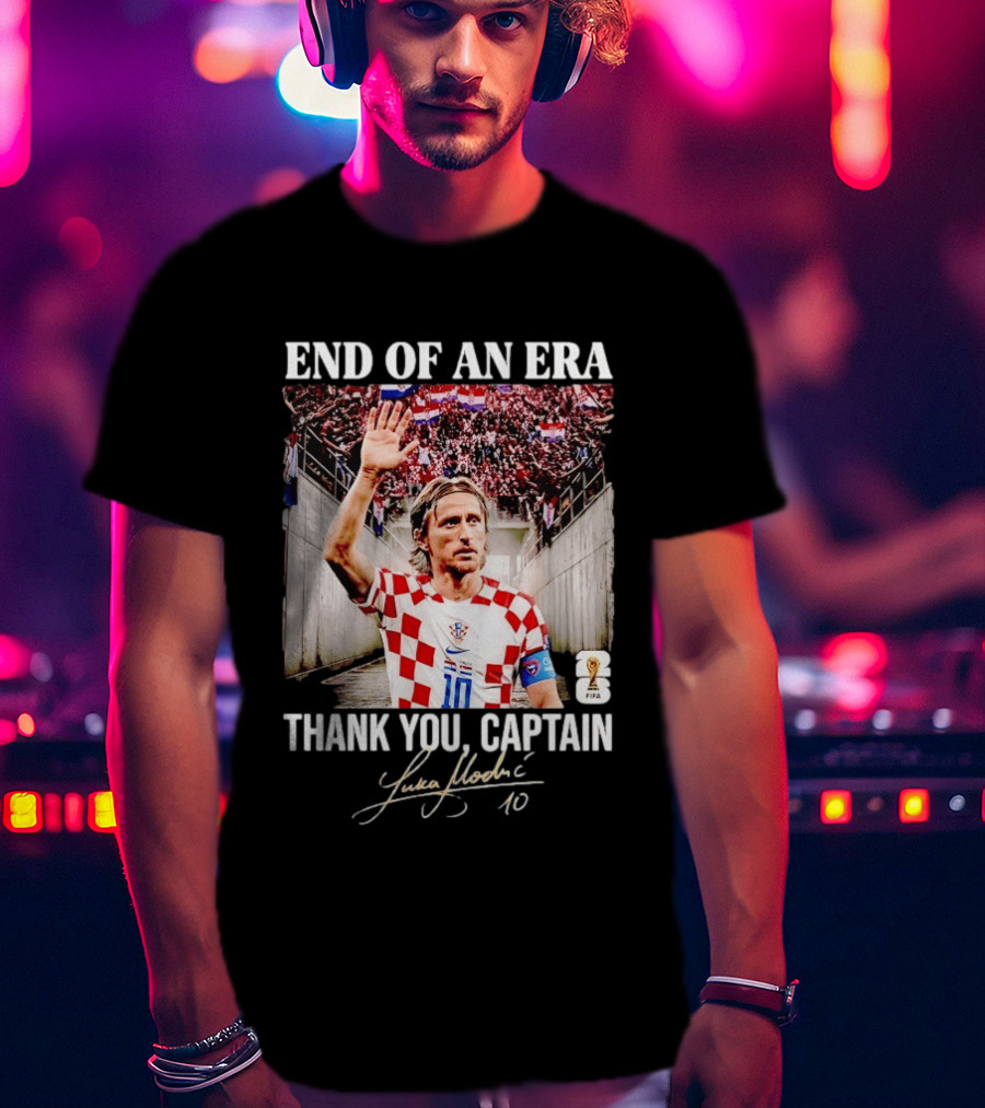 Croatia End Of An Era Thank You Captain Luka Modric 10 T-Shirt