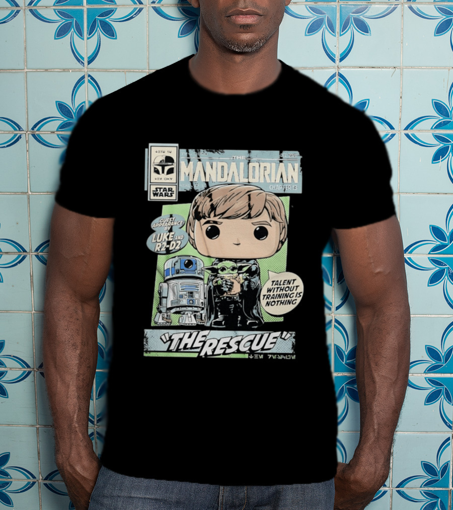 The Mandalorian Chapter 13 Guest Appearance By Luke And R2 D2 The Rescue Talent Without Training T-Shirt