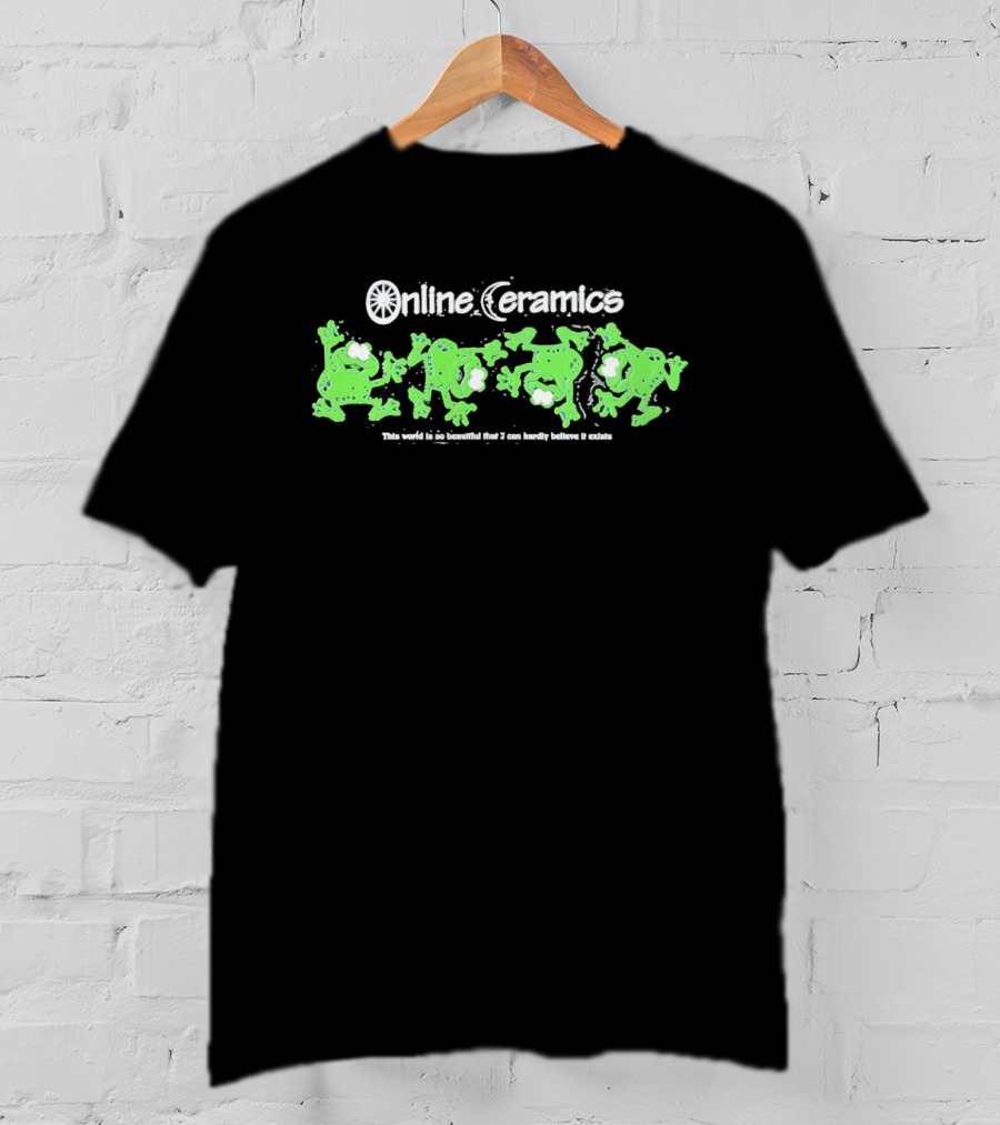 Online Ceramics Frogs This World Is So Beautiful Eco Friendly Clothing T-Shirt