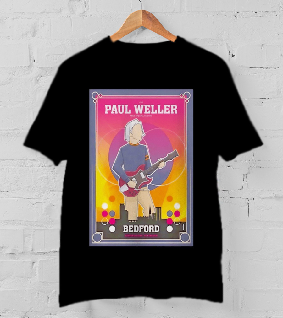 Paul Weller Live Plus Special Guests Bedford River Festival Summer Sessions 2023 T-Shirt
